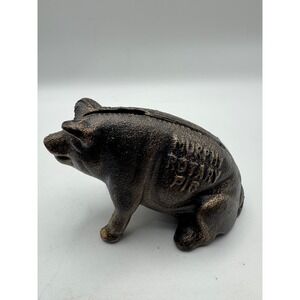 Murphy Rotary Pig Coin Bank Cast Iron Rustic‎ Home Decor